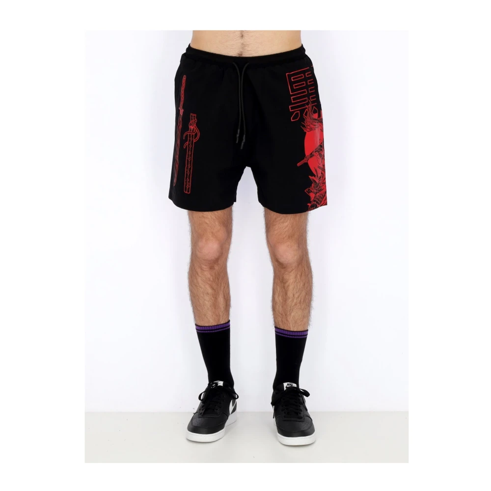 Dolly Noire Musashi Outline Zwemshorts Zwart Multi Black Heren