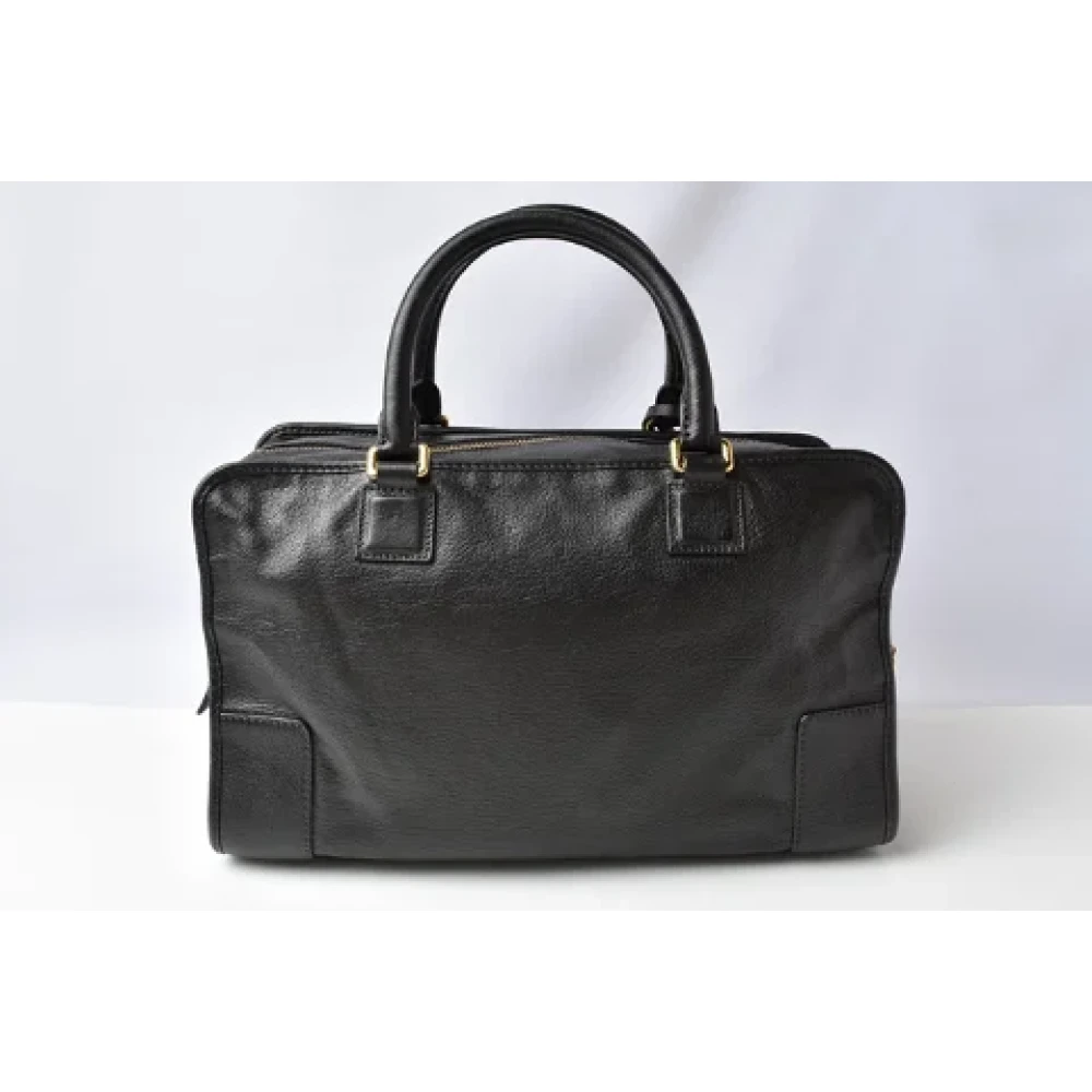 Loewe Pre-owned Leather handbags Black Dames