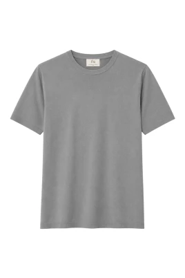 T-shirt med rund hals