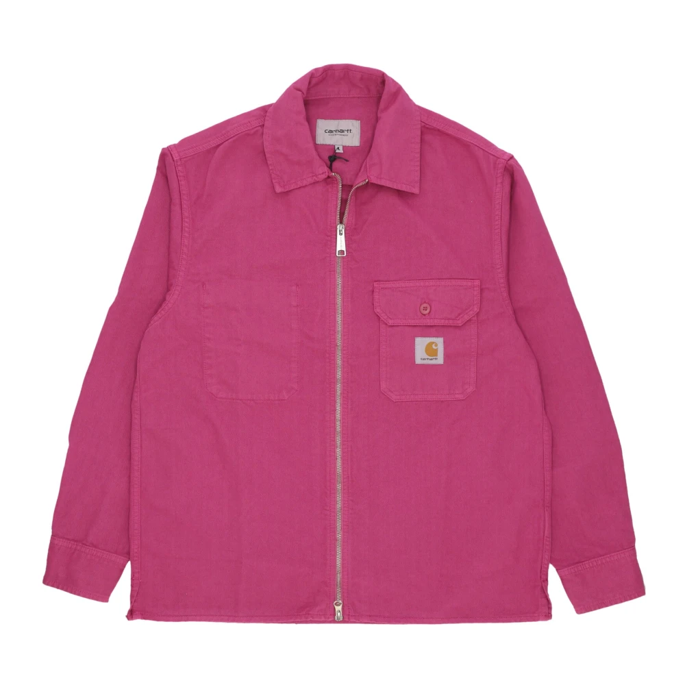 Carhartt WIP Magenta Shirt Jas Lichtgewicht Katoen Pink Heren