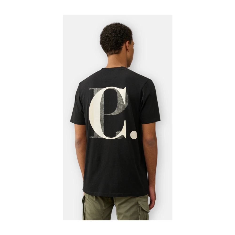 C.P. Company Zwart Jersey T-shirt Black Heren