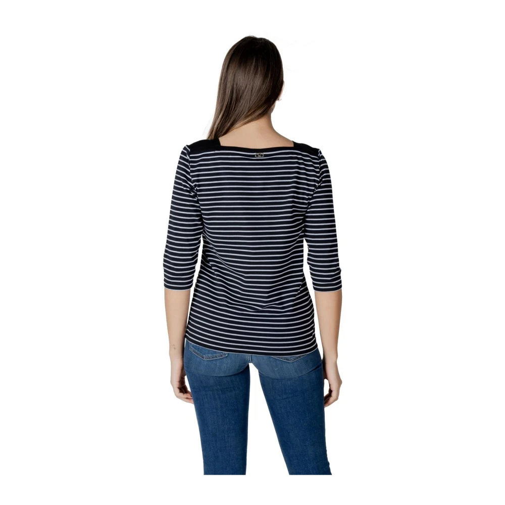 Liu Jo Gestreept Langemouw Gebreid Black Dames