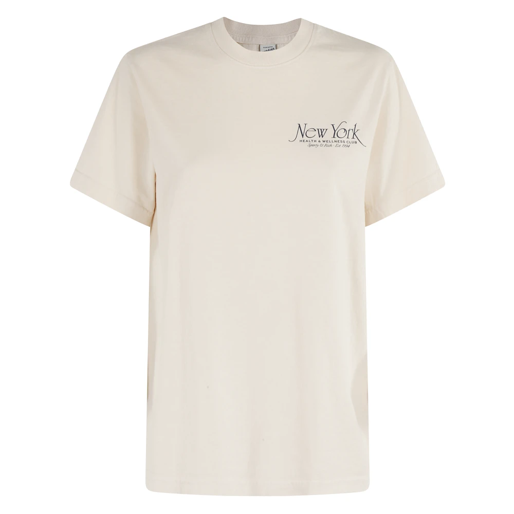 Sporty & Rich Vintage NY T-shirt Beige Dames