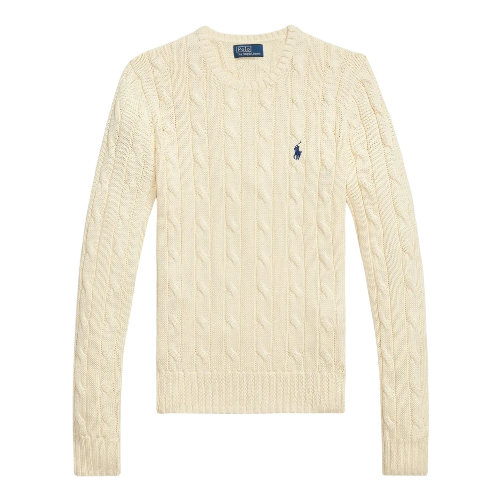 Ralph Lauren Women's Beige Round-Neck Knitwear, M, Julianna Jumper