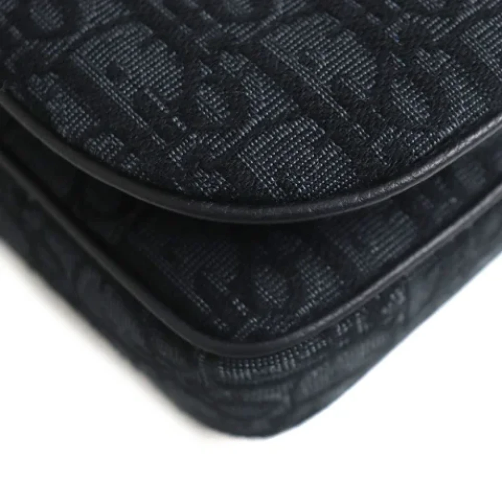 Dior Vintage Pre-owned Canvas dior-bags Black Heren