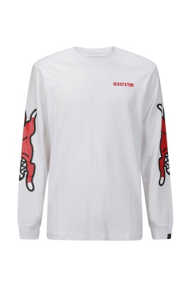 white-logo-print-crew-neck-t-shirt