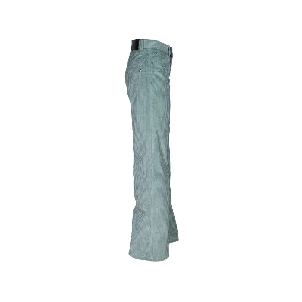 Dondup Stijlvolle Wijde Broek Blue Dames