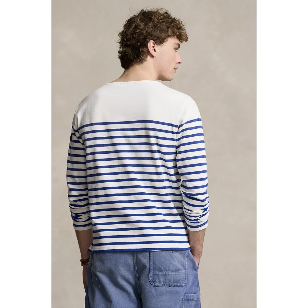Ralph Lauren Gestreept Bootneck Shirt Klassieke Pasvorm Multicolor Heren