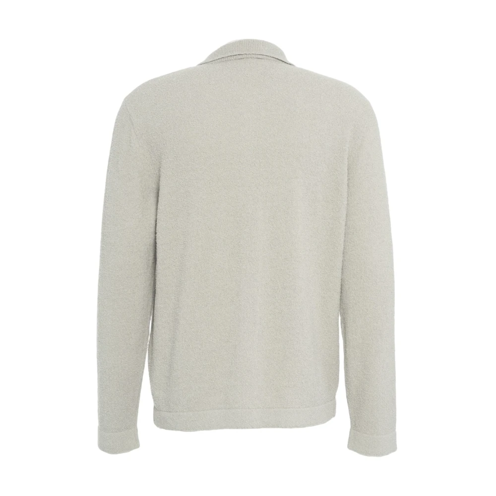 closed Grijze Bouclé Gebreide Vest Gray Heren