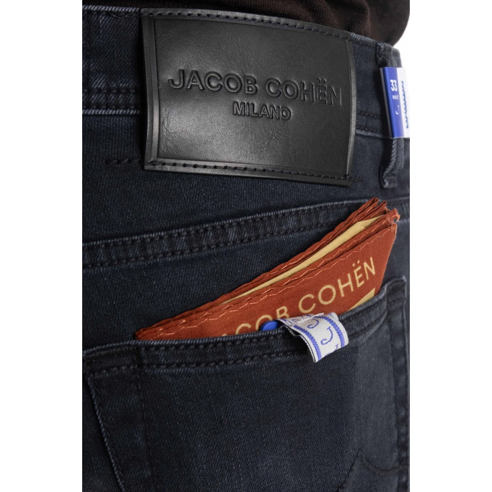 Jacob Cohën Zwarte Slim Fit Denim Jeans Black Heren