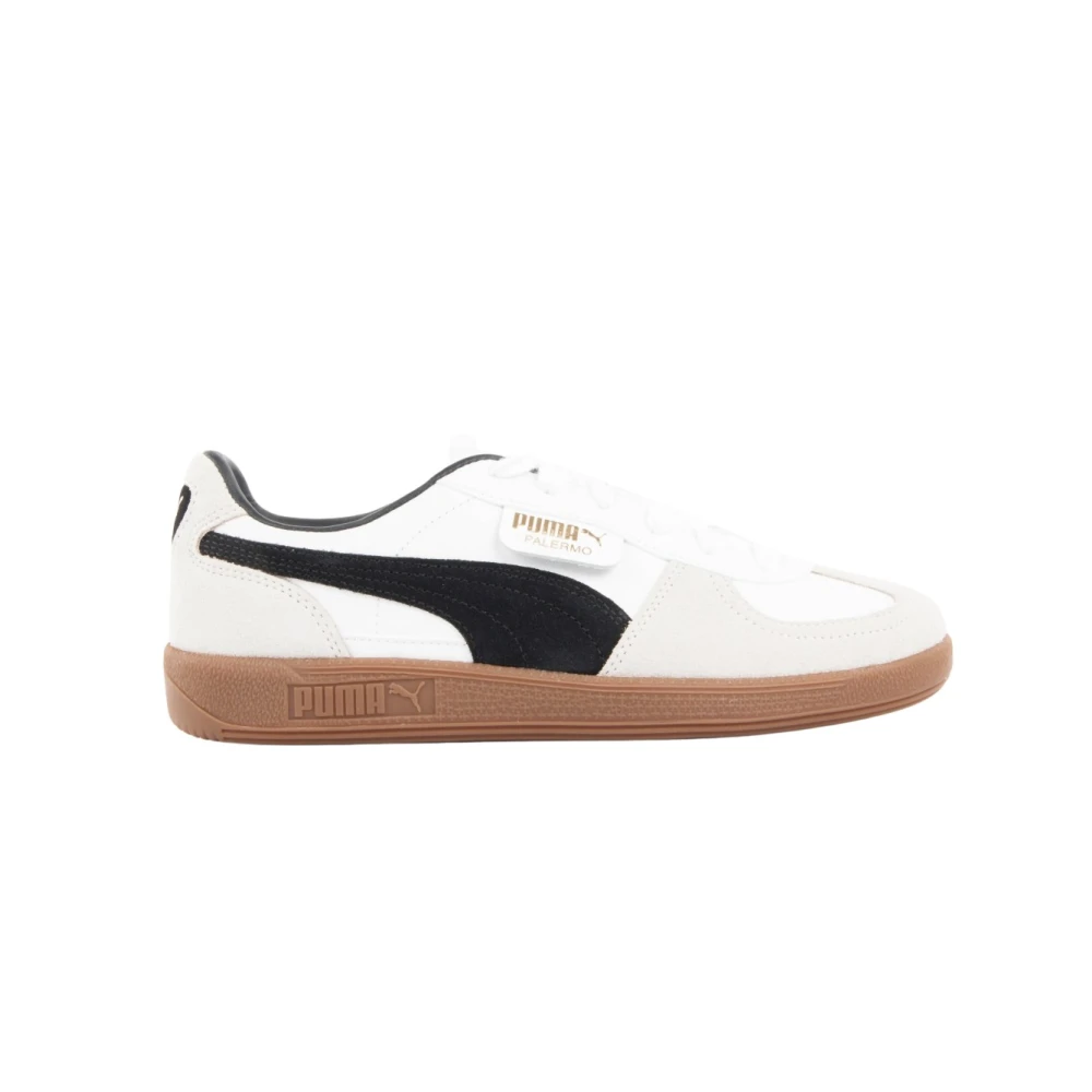 Puma Unisex White,Vapor Gray,Gum Sneakers Palermo Lth White/ Vapor Gray/ Gum Eur 38 - Immagine 4