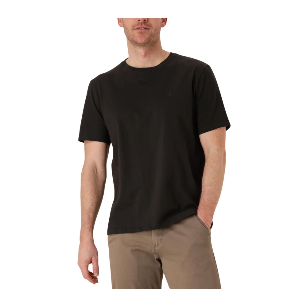 Scotch & Soda Logo T-shirt voor heren Black Heren