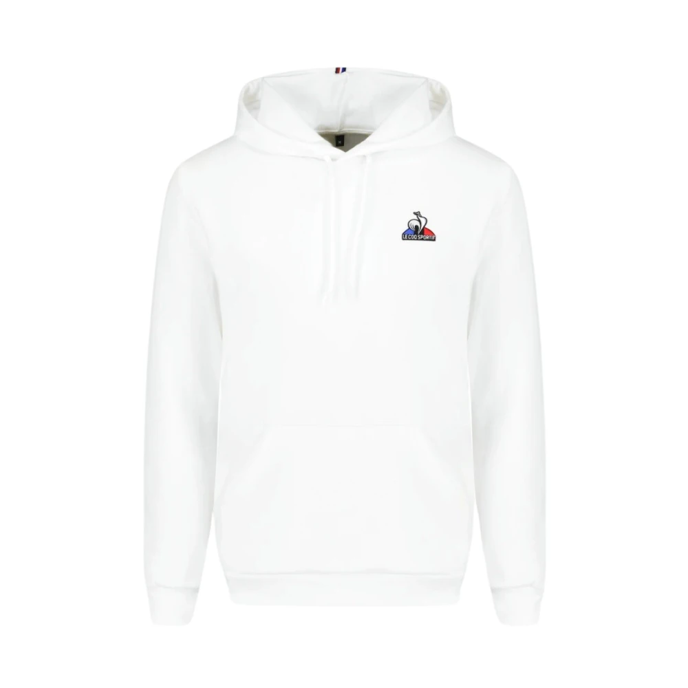 Le Coq Sportif Stijlvolle Katoenen Hoodie White Heren