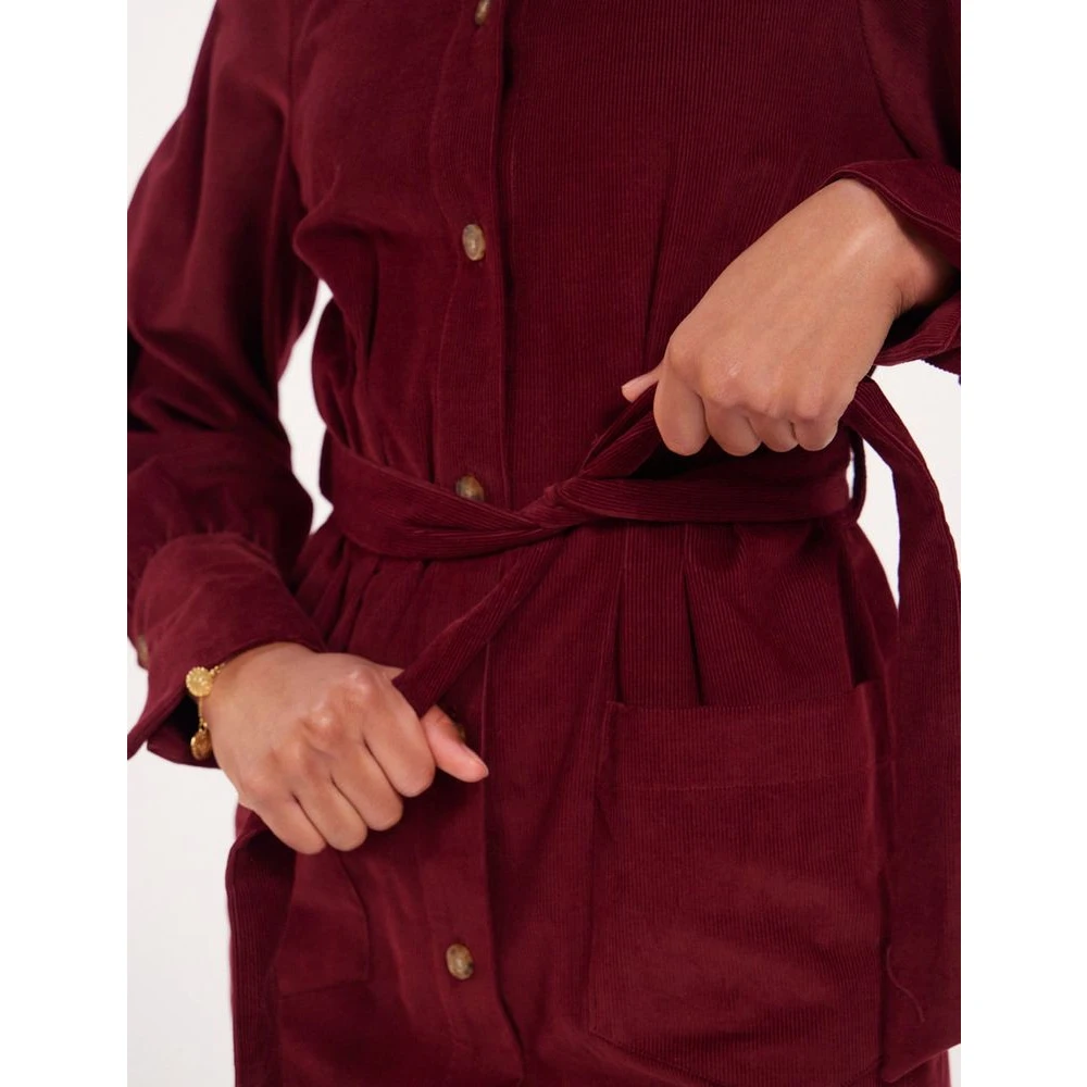 Ines De La Fressange Paris Pruimfluwelen Rosabella Jurk Red Dames
