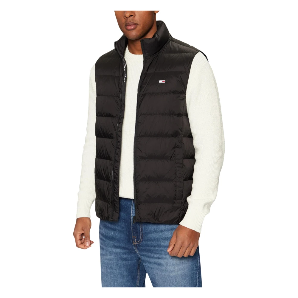 Tommy Jeans Men's Black Waistcoats, M, Tjm Lt Down Ext Vest