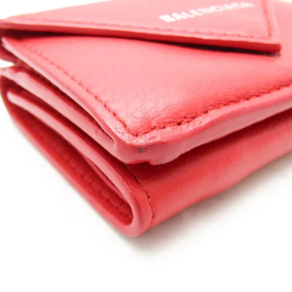 Balenciaga Vintage Pre-owned Leather wallets Red Dames