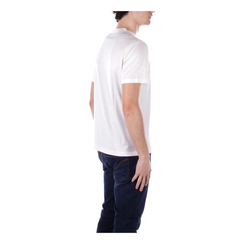 John Richmond Logo Front T-shirts en Polo's Beige White Heren