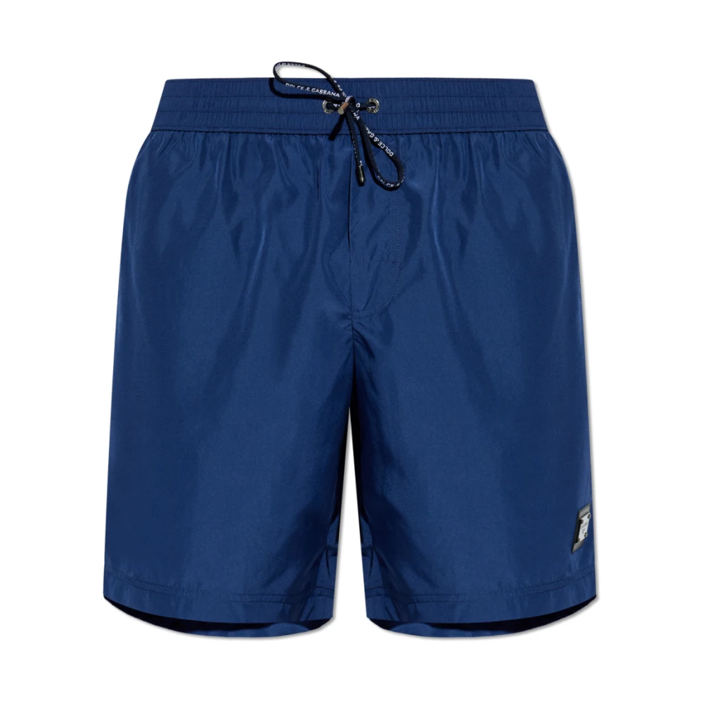 Dolce & Gabbana Men's Blue Beachwear, M, Swim Shorts