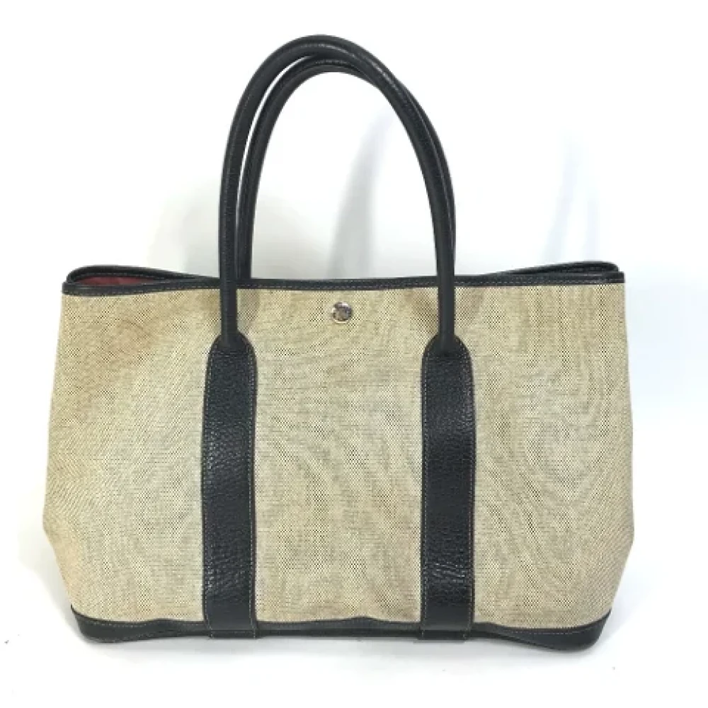 Hermès Vintage Pre-owned Fabric handbags Gray Dames