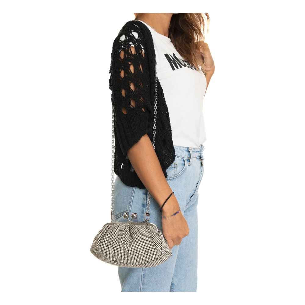 Max Mara Weekend Diamanten Kleine Tas met Kettingriem Gray Dames