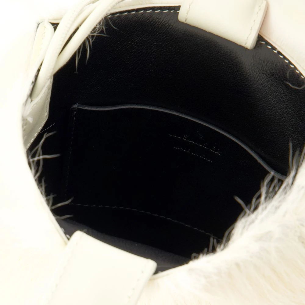 Jil Sander Witte Leren Crossbody Tas Tangle White Dames