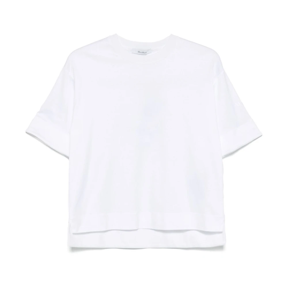 Max Mara Women's White Maser Cotton T-Shirt - T-Shirts - L - Tops