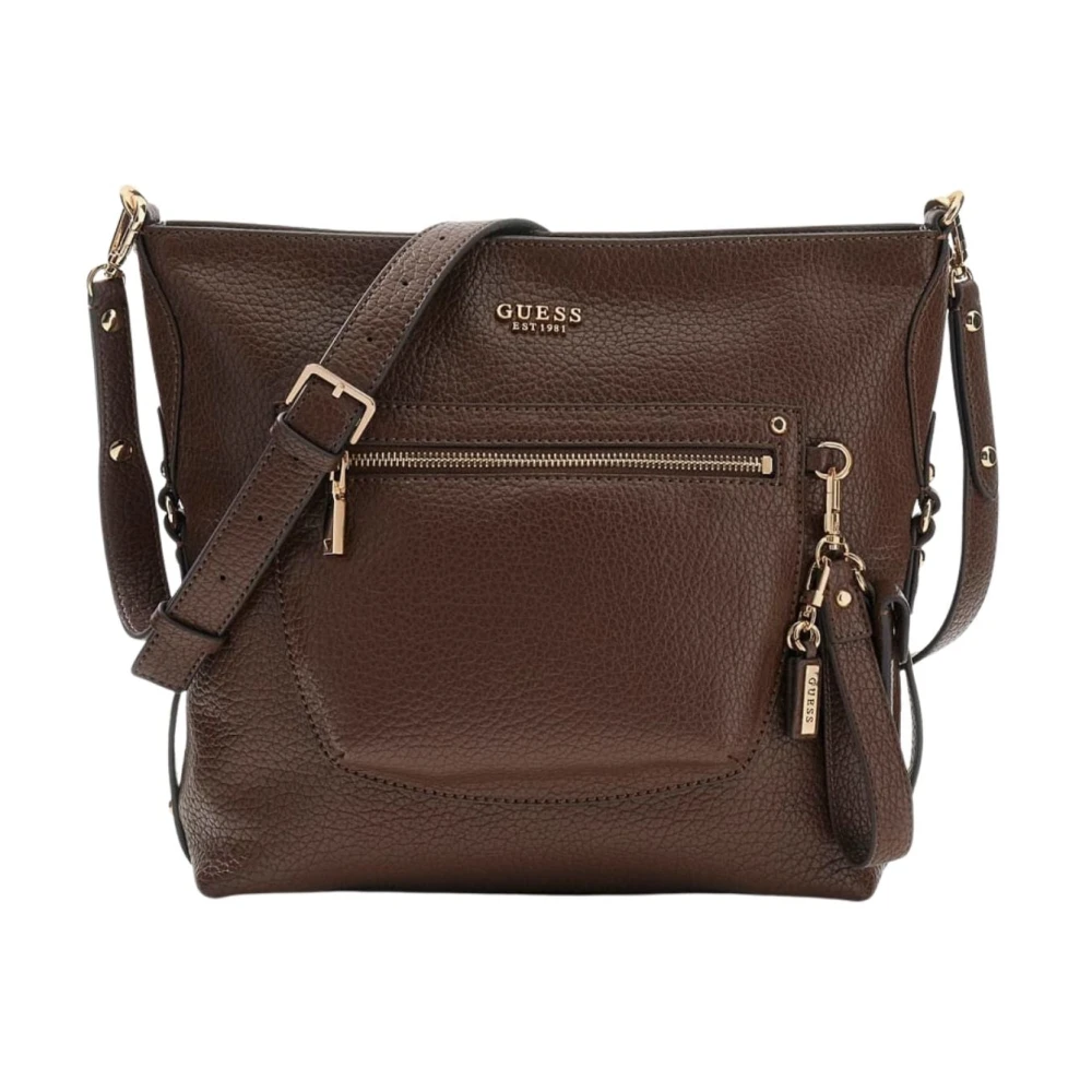 Guess Women's Brown Cross Body Bags, One Size, Silvye Bucket