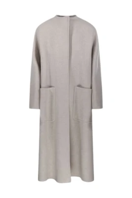 Elegant Cashmere Kappa med Stilig Silhuett