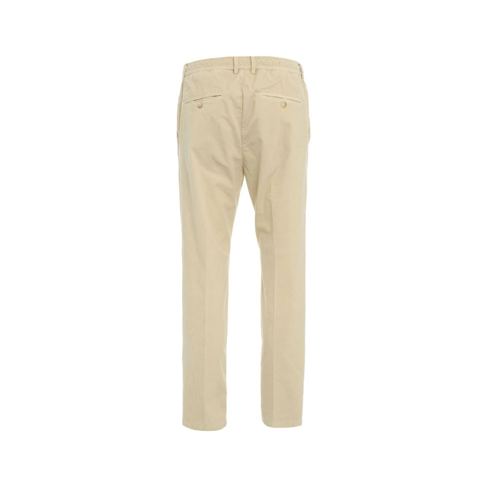 Cruna Beige Corduroy Broek Aw24 Beige Heren