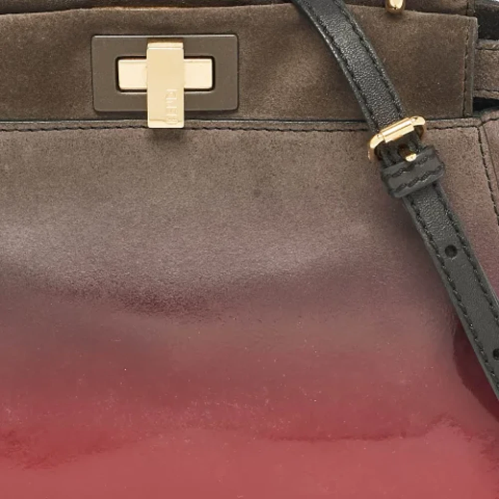 Fendi Vintage Pre-owned Suede fendi-bags Gray Dames
