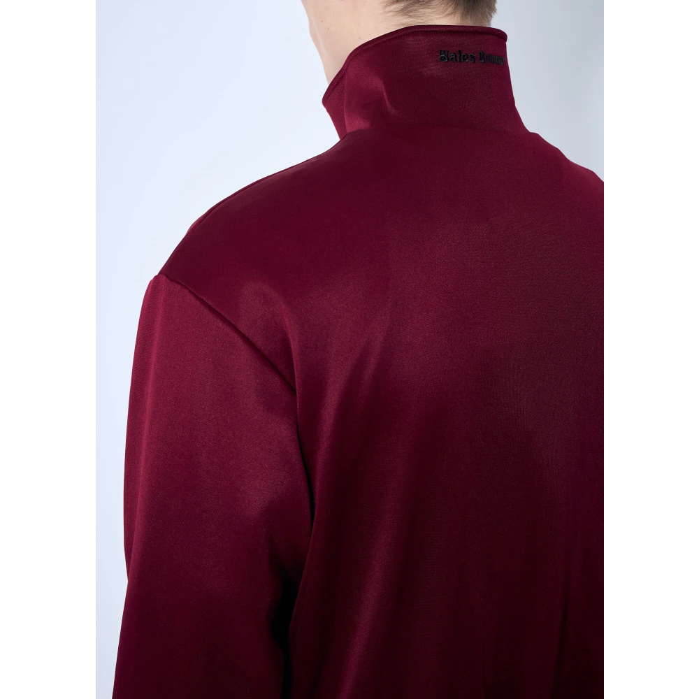 Adidas Logo Zip-Up Sweatshirt Red Heren