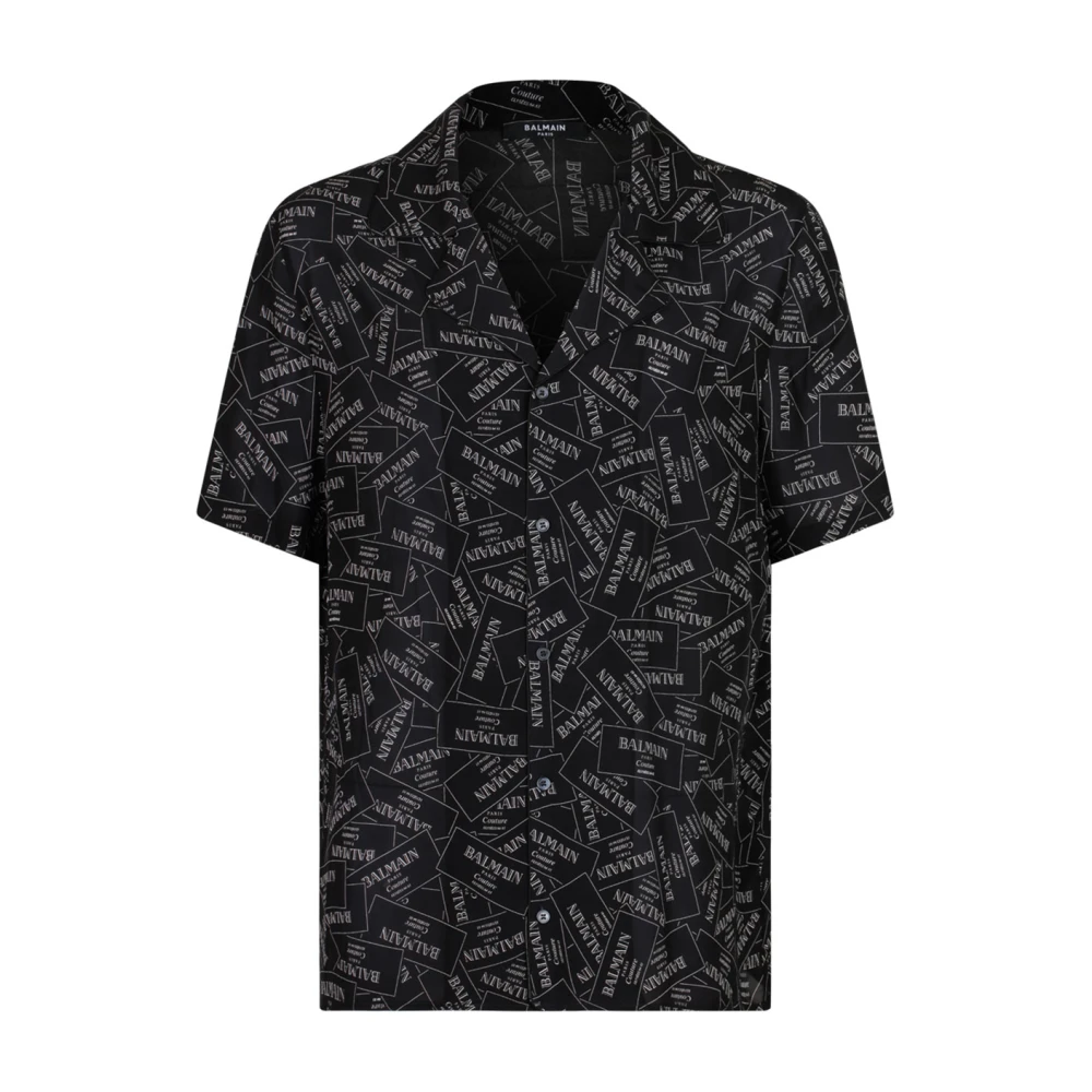 Balmain Stijlvolle Overhemden Collectie Black Heren