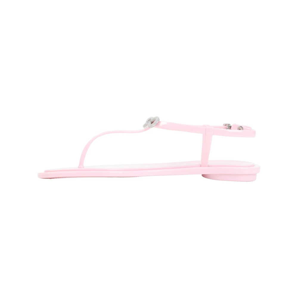 Mach & Mach Vrouw Roze Schoenen Dames, 37 Eu, Leer, Sandalen Met Versiering