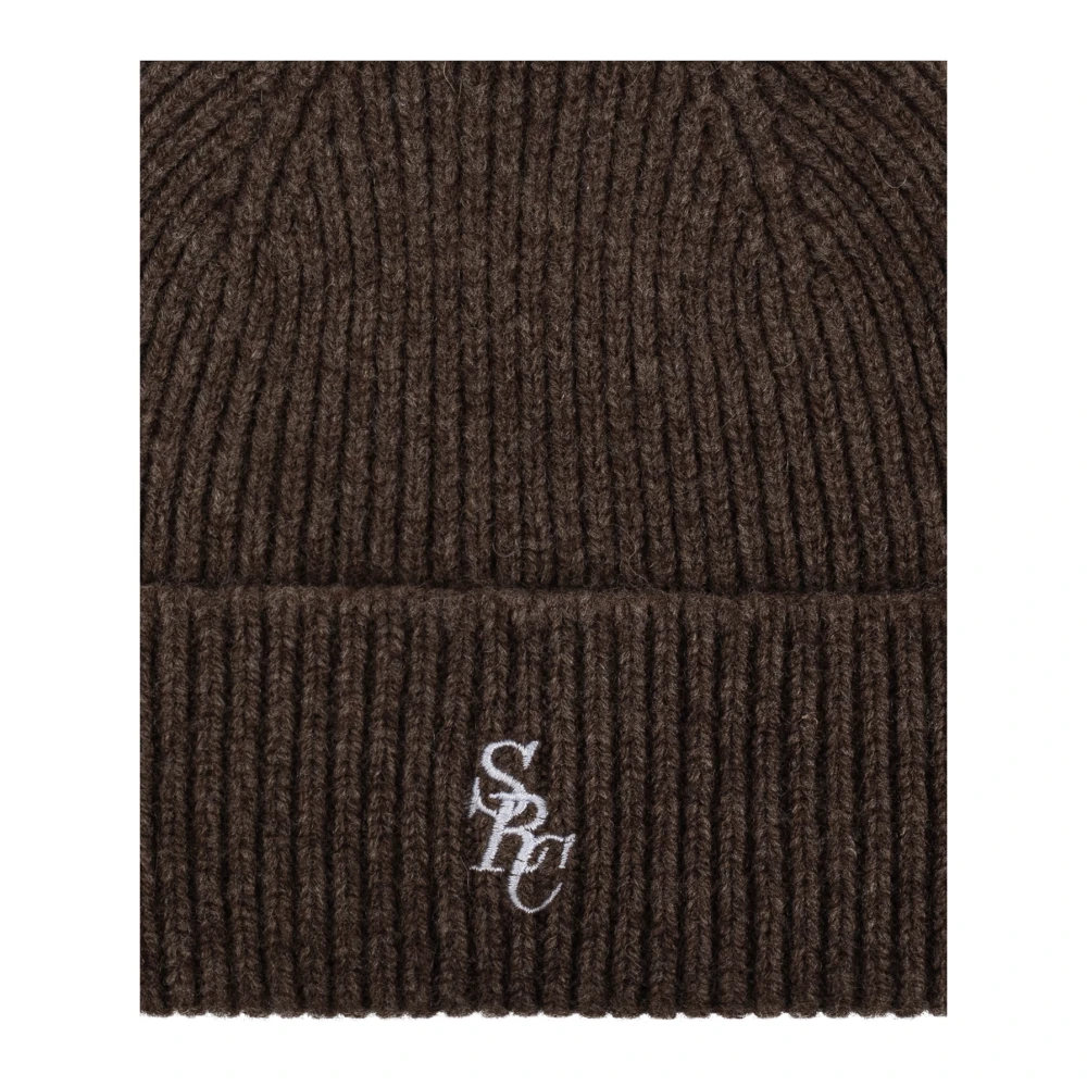 Sporty & Rich Pet met geborduurd logo Brown Heren