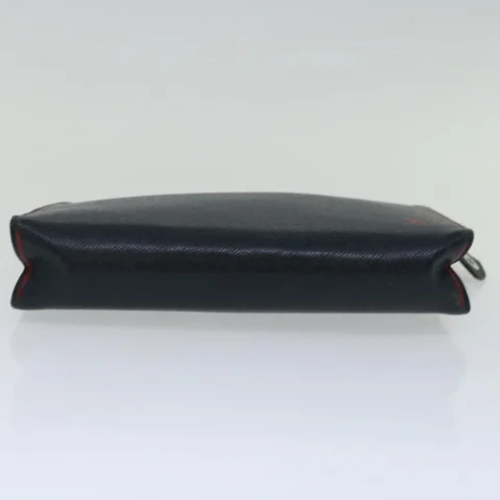 Louis Vuitton Vintage Pre-owned Leather clutches Black Dames