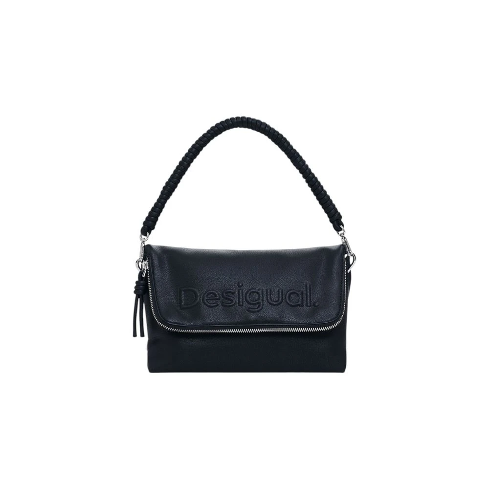 Desigual Zwarte Polyethyleen Handtas Lente Zomer Collectie Black Dames