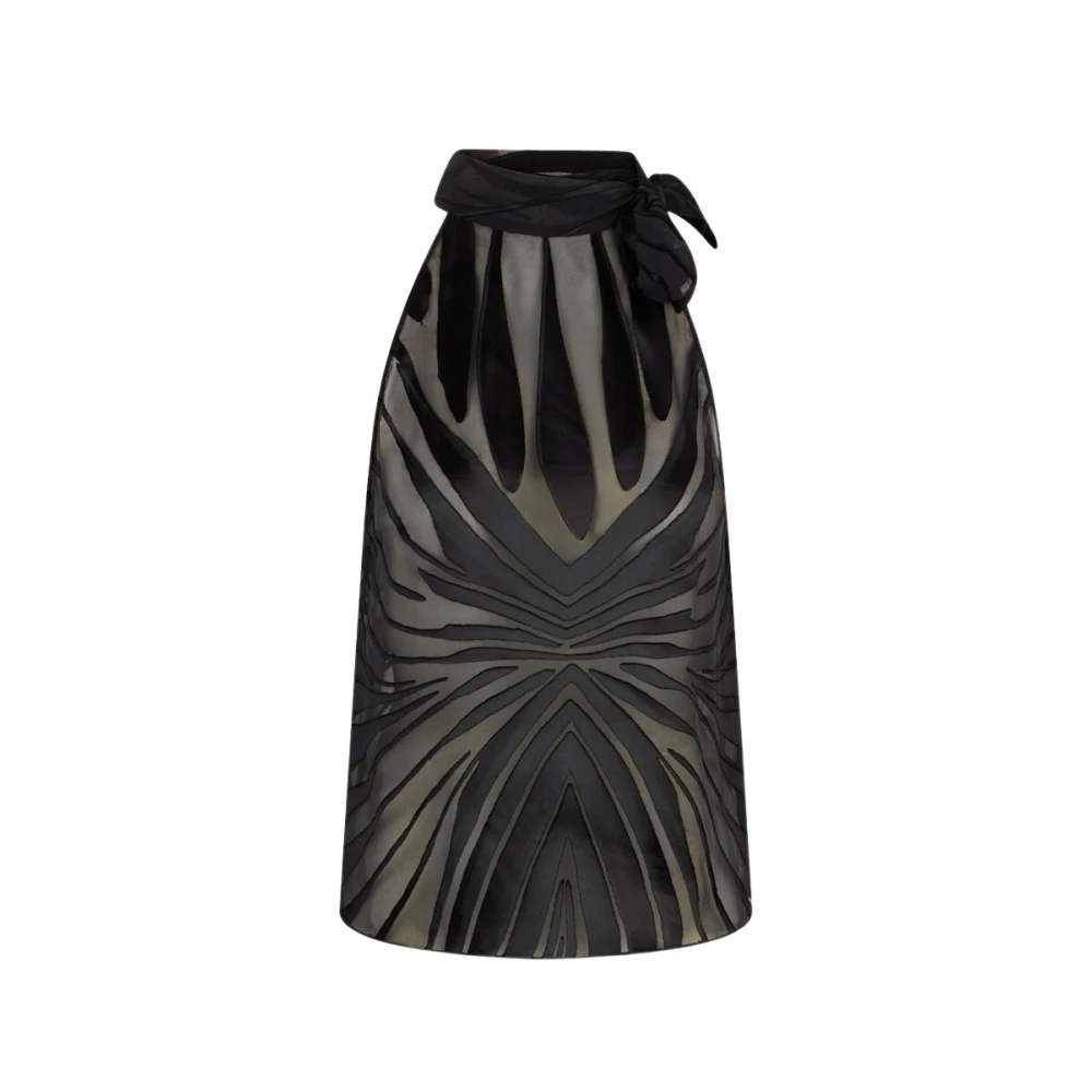 Roberto Cavalli Black Sleeveless Tops, Female, Xs, Top With Ray Devoré Print