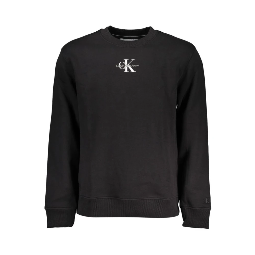 Calvin Klein Men's Black Sweatshirts, 2XL, Elegant Long Sleeve Sweatshirt
