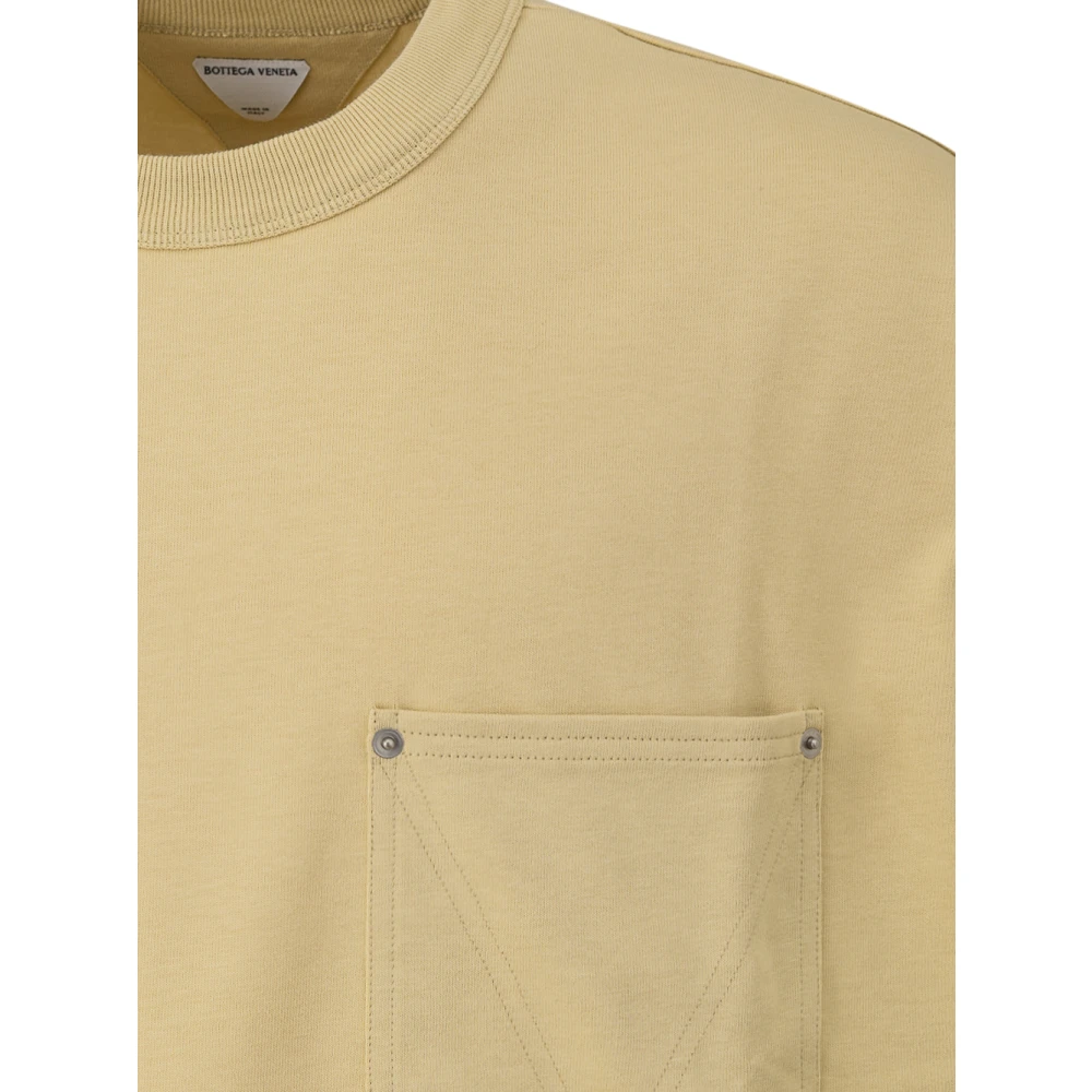 Bottega Veneta Oversized Katoenen Jersey T-shirt Beige Heren