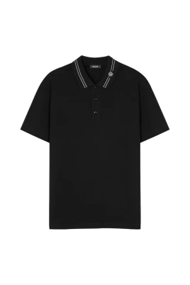 Svart Polokrage Tröja