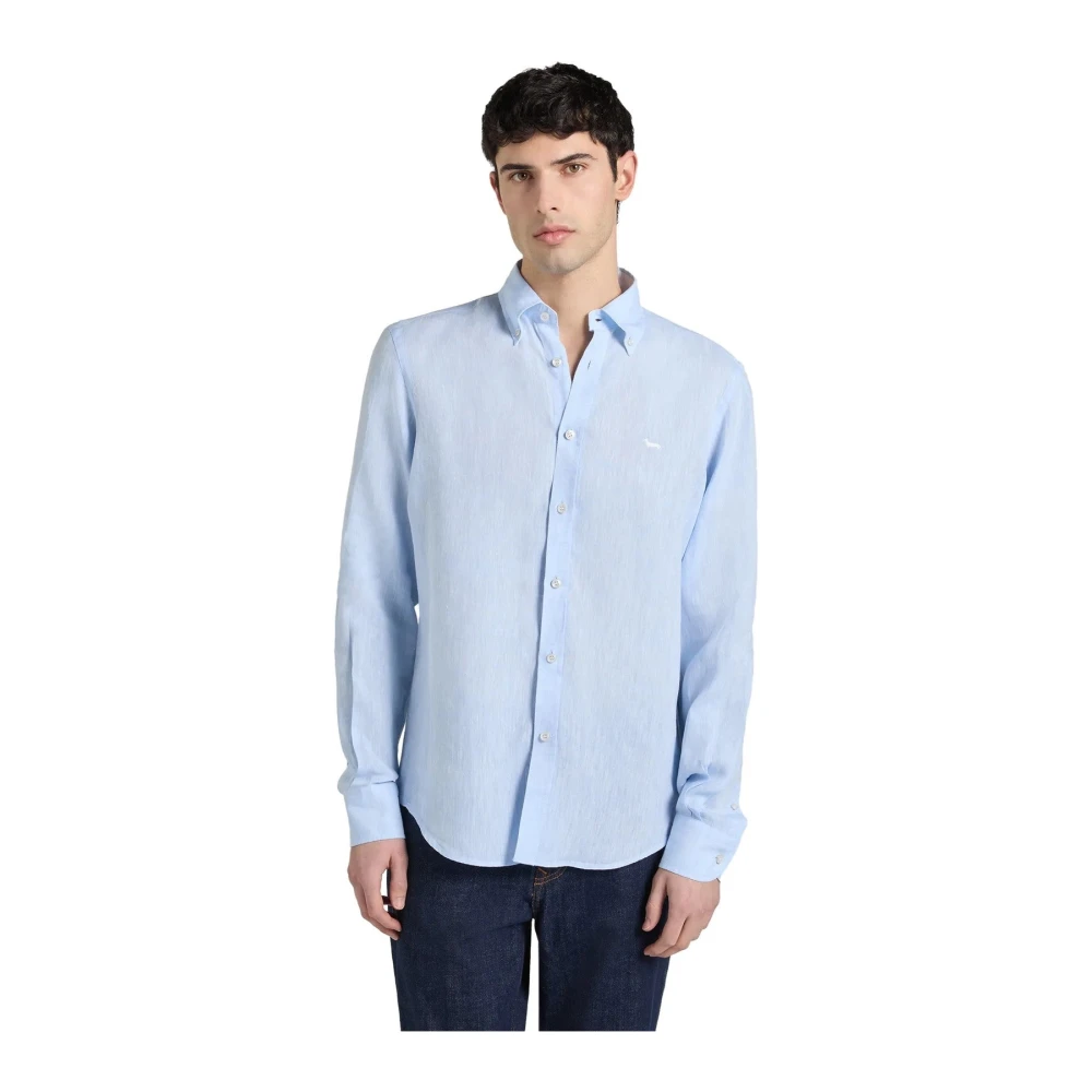 Harmont & Blaine Men's Blue Casual Shirt - Casual Shirts - 2XL - Shirts