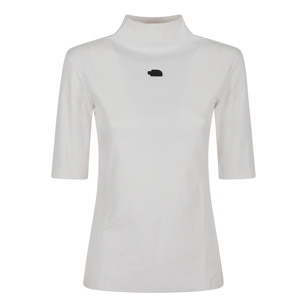 The North Face Slimme Mock Neck Tee White Dames
