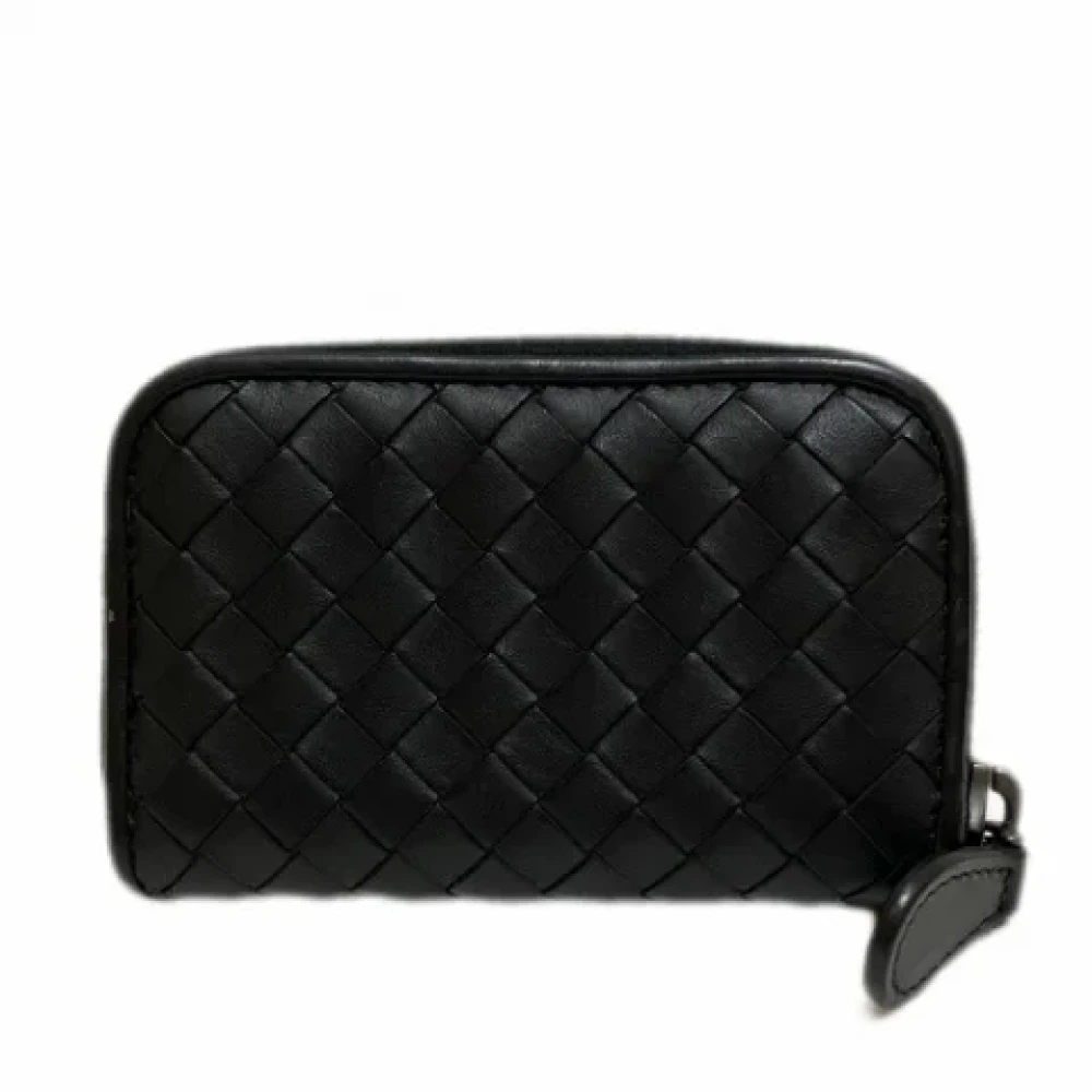 Bottega Veneta Vintage Pre-owned Leather wallets Black Dames