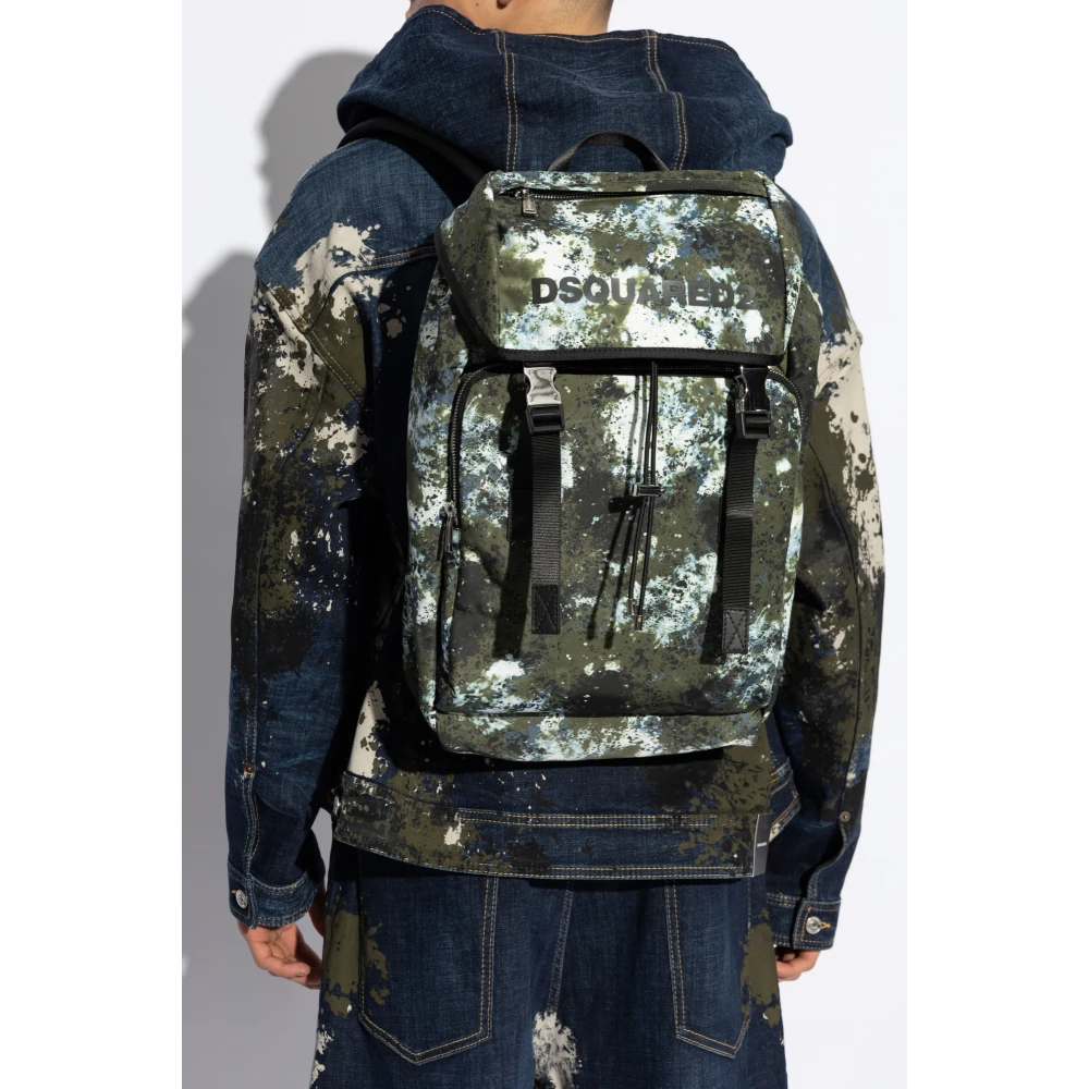 Dsquared2 Rugzak met print Green Heren