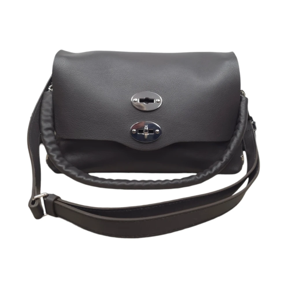 Zanellato Bruine Veer Ketting Crossbody Tas Brown Dames