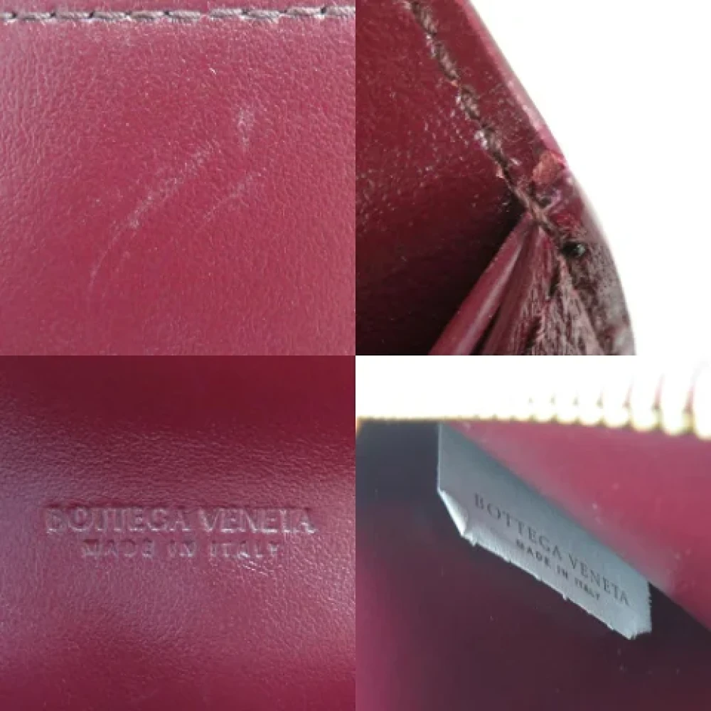 Bottega Veneta Vintage Pre-owned Leather wallets Red Dames