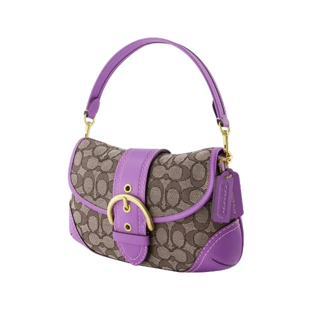 Coach Leather handbags Purple Dames