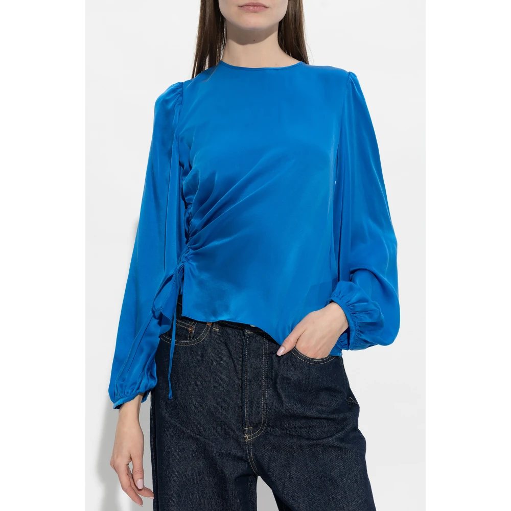 Samsøe Elvira top Blue Dames
