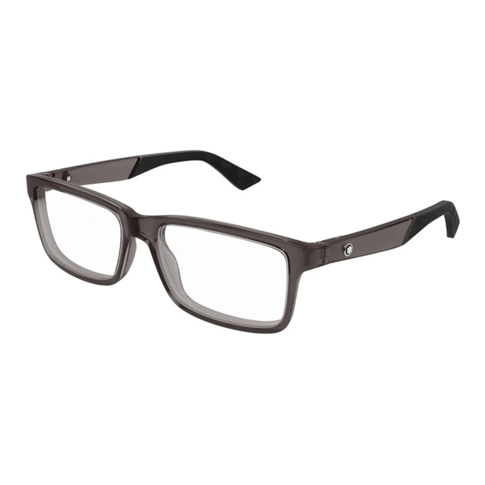 Montblanc Men's Gray Glasses, 57 Mm, Mb0402o Rectangular Frame