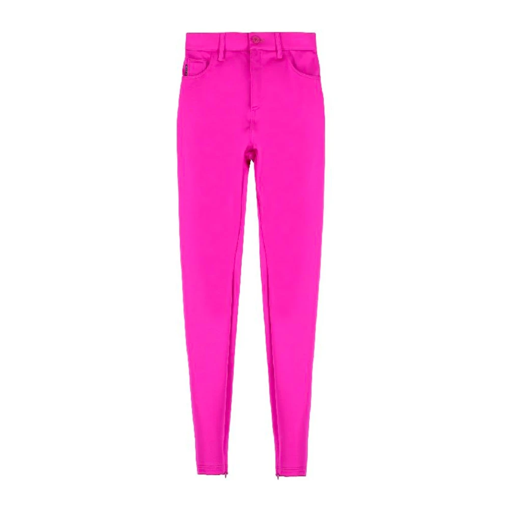Balenciaga Roze Slim-Fit Leggings Broek Pink Dames